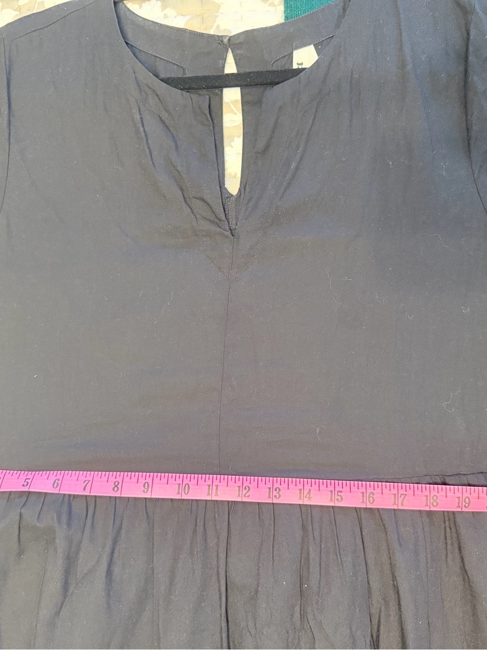 Pact Sunset Light Gauze Notch Neck Maxi Dress - Black - Picture 3 of 4